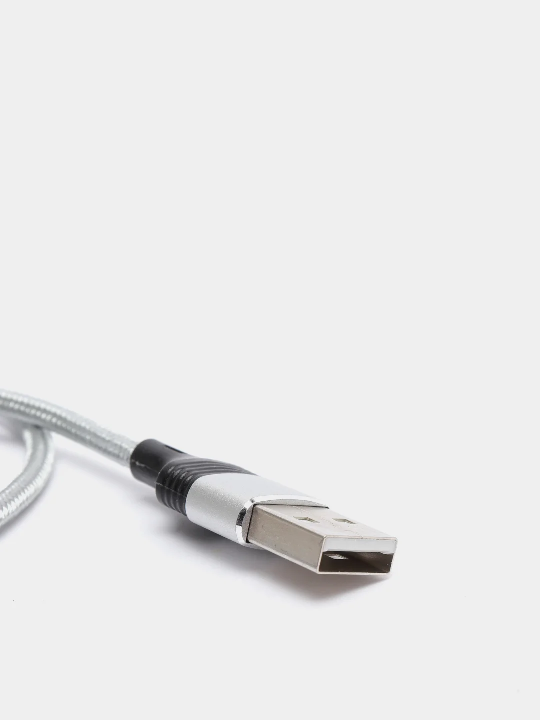Серый usb-кабель магнитный Twitch 2.1 A, type-c, lightning