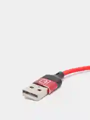 Красный usb-кабель магнитный Twitch 2.1 A, type-c, lightning