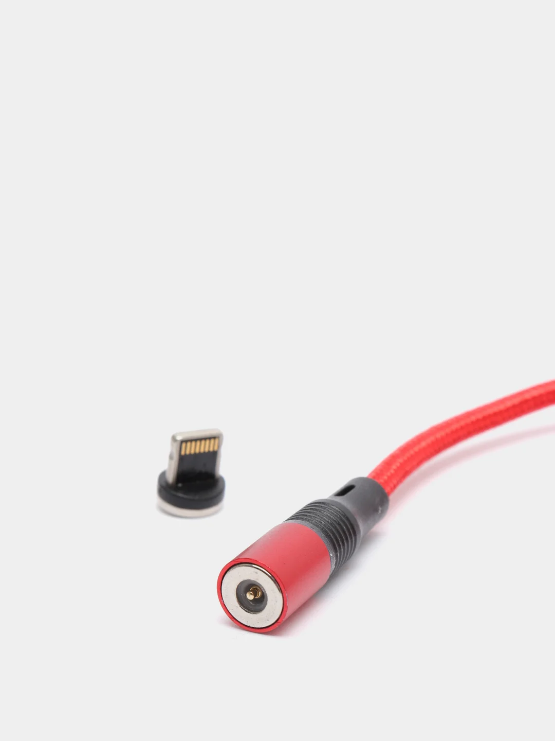 Красный usb-кабель магнитный Twitch 2.1 A, type-c, lightning
