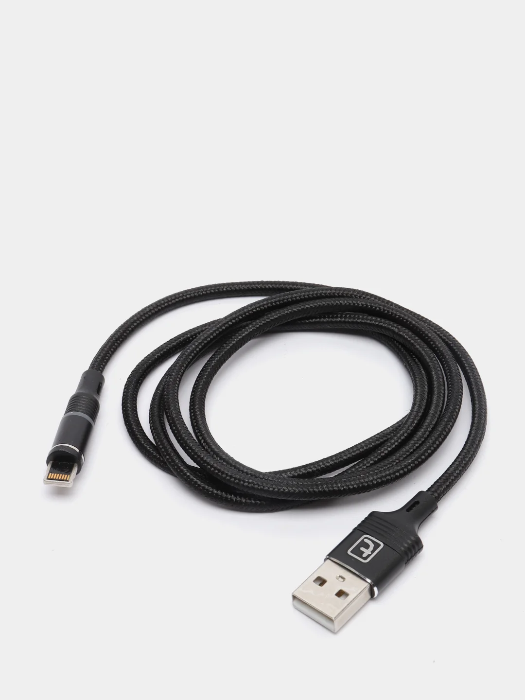 Черный usb-кабель магнитный Twitch 2.1 A, type-c, lightning
