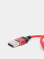Красный usb-кабель магнитный Twitch 2.1 A, type-c, lightning
