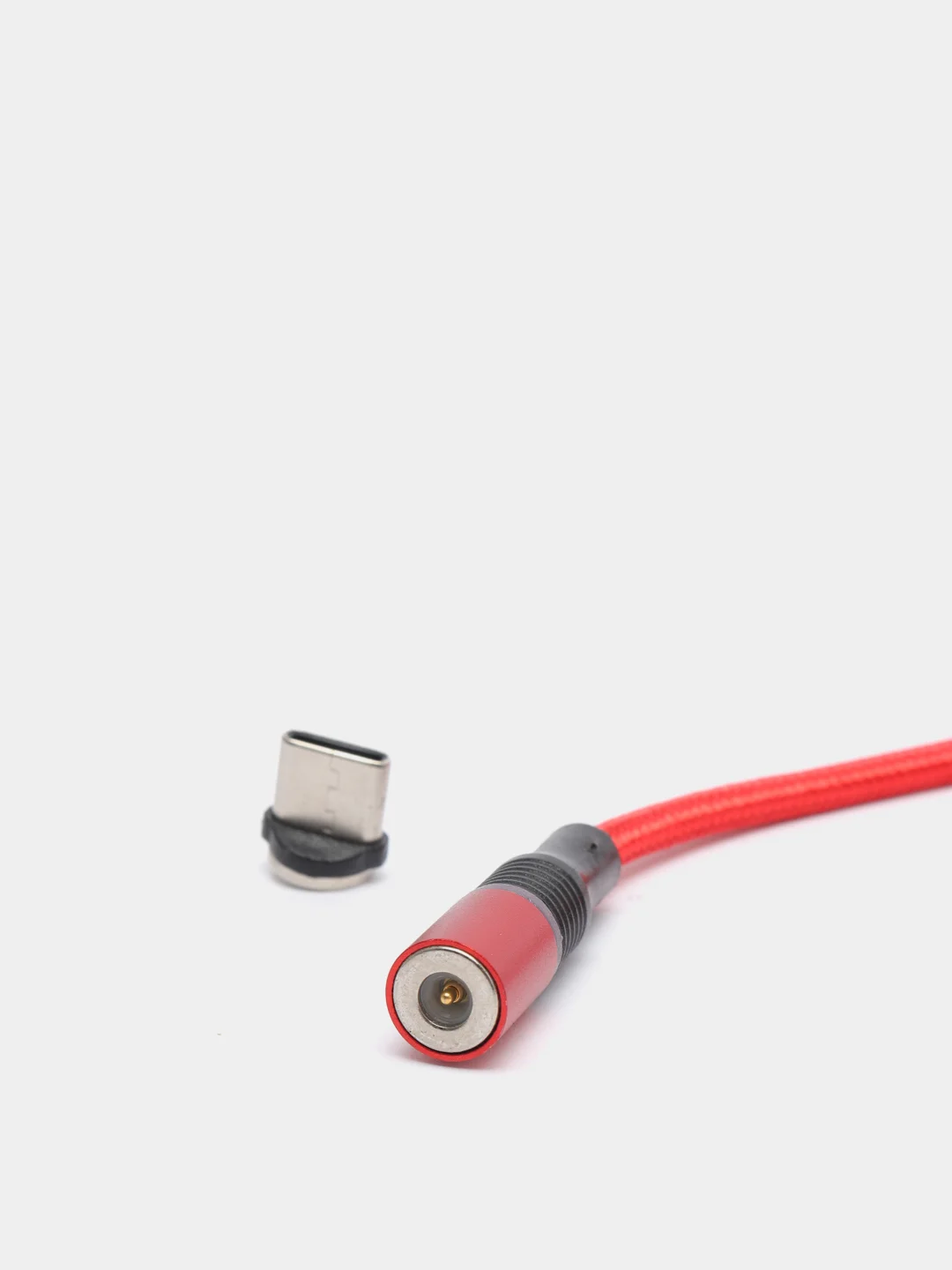 Красный usb-кабель магнитный Twitch 2.1 A, type-c, lightning