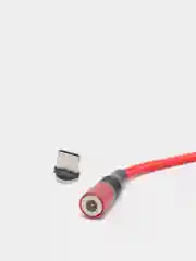 Красный usb-кабель магнитный Twitch 2.1 A, type-c, lightning