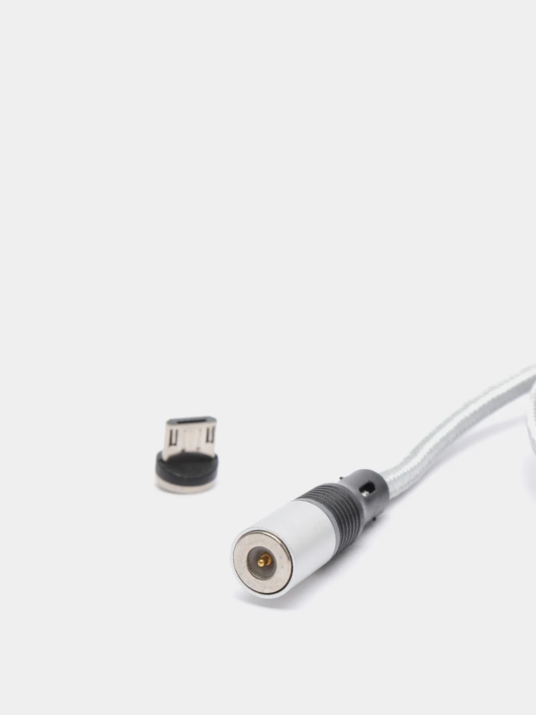 Серый usb-кабель магнитный Twitch 2.1 A, type-c, lightning
