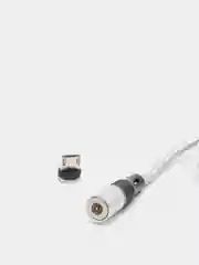 Серый usb-кабель магнитный Twitch 2.1 A, type-c, lightning