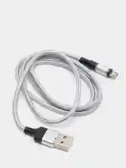 Серый usb-кабель магнитный Twitch 2.1 A, type-c, lightning