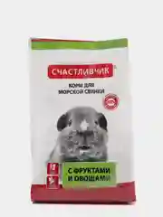 Корм для морской свинки Счастливчик с фруктами и овощами, рациональное питание, 300 гр