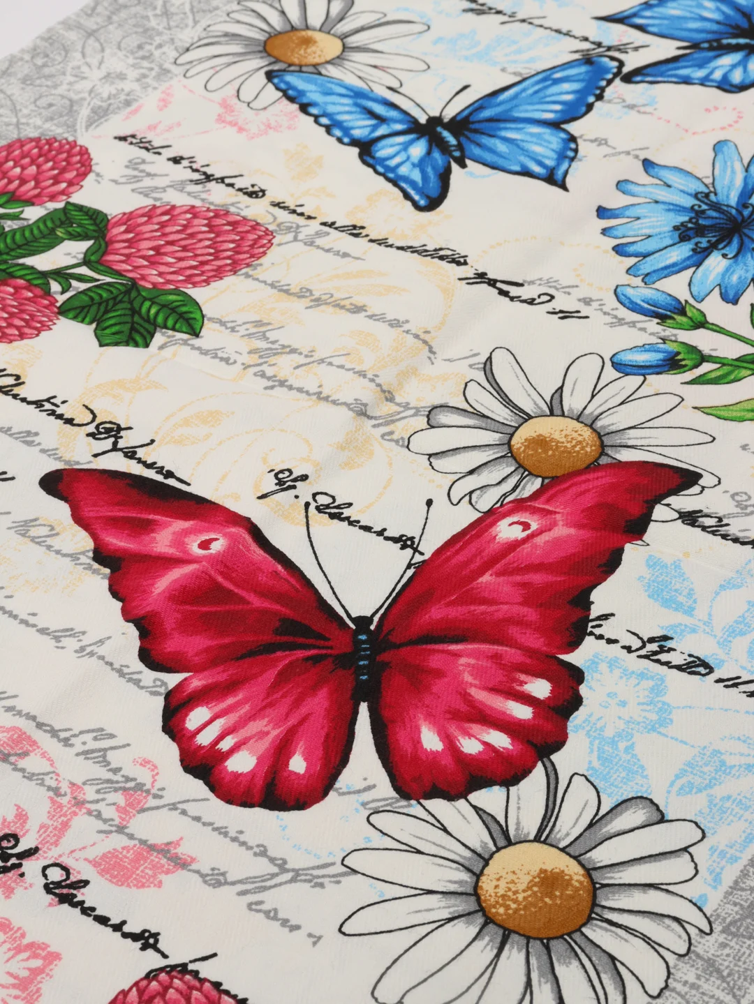 Белый дорожка на стол Butterfly, 50х140 см