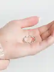 Серебряный кольцо женское плетёное