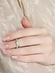 Серебряный кольцо женское классическое