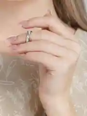 Серебряный кольцо женское классическое