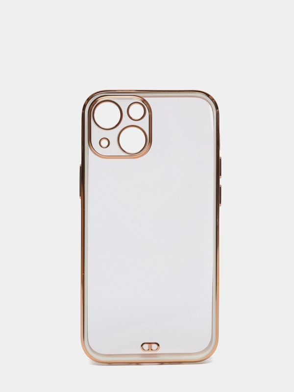 Чехол Накладка силиконовая с металическим ободком iPhone 13mini /13 /13pro /13proMax
