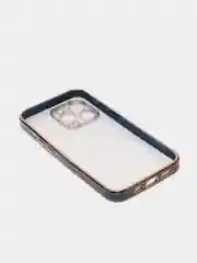 Синий чехол Накладка силиконовая с металическим ободком iPhone 13mini /13 /13pro /13proMax