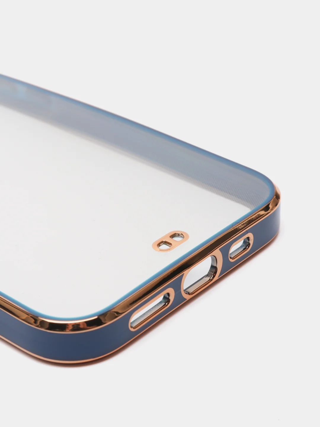 Синий чехол Накладка силиконовая с металическим ободком iPhone 13mini /13 /13pro /13proMax
