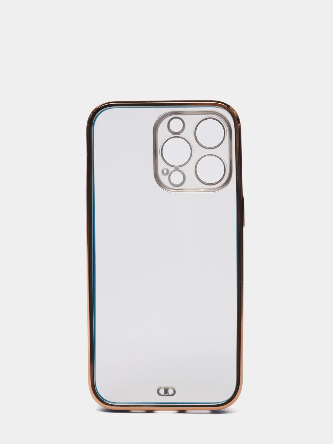 Синий чехол Накладка силиконовая с металическим ободком iPhone 13mini /13 /13pro /13proMax