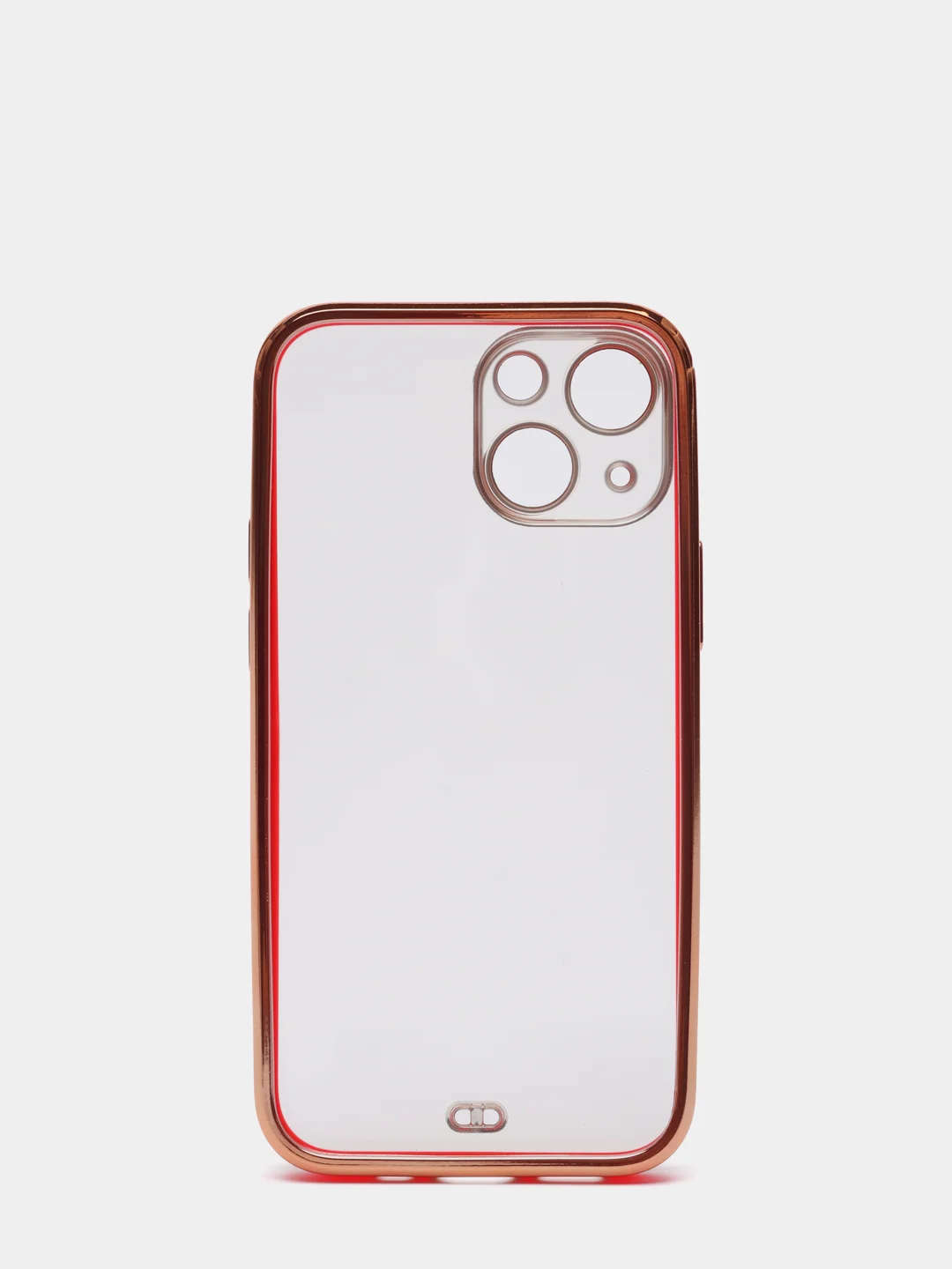 Красный чехол Накладка силиконовая с металическим ободком iPhone 13mini /13 /13pro /13proMax