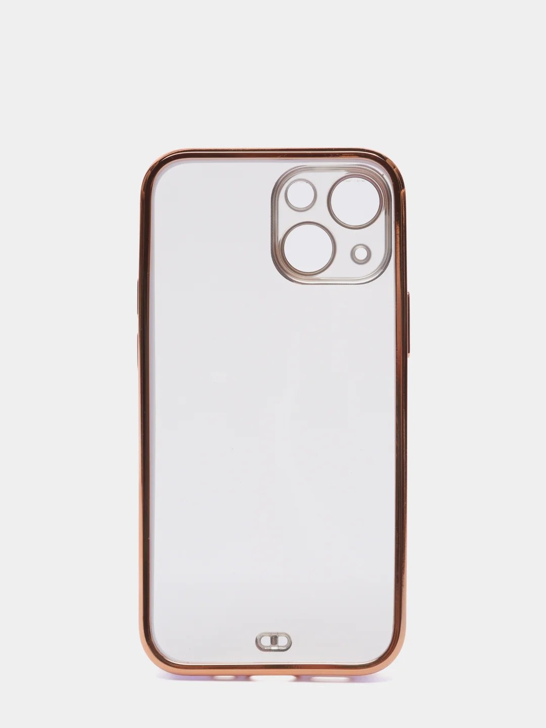 Сиреневый чехол Накладка силиконовая с металическим ободком iPhone 13mini /13 /13pro /13proMax