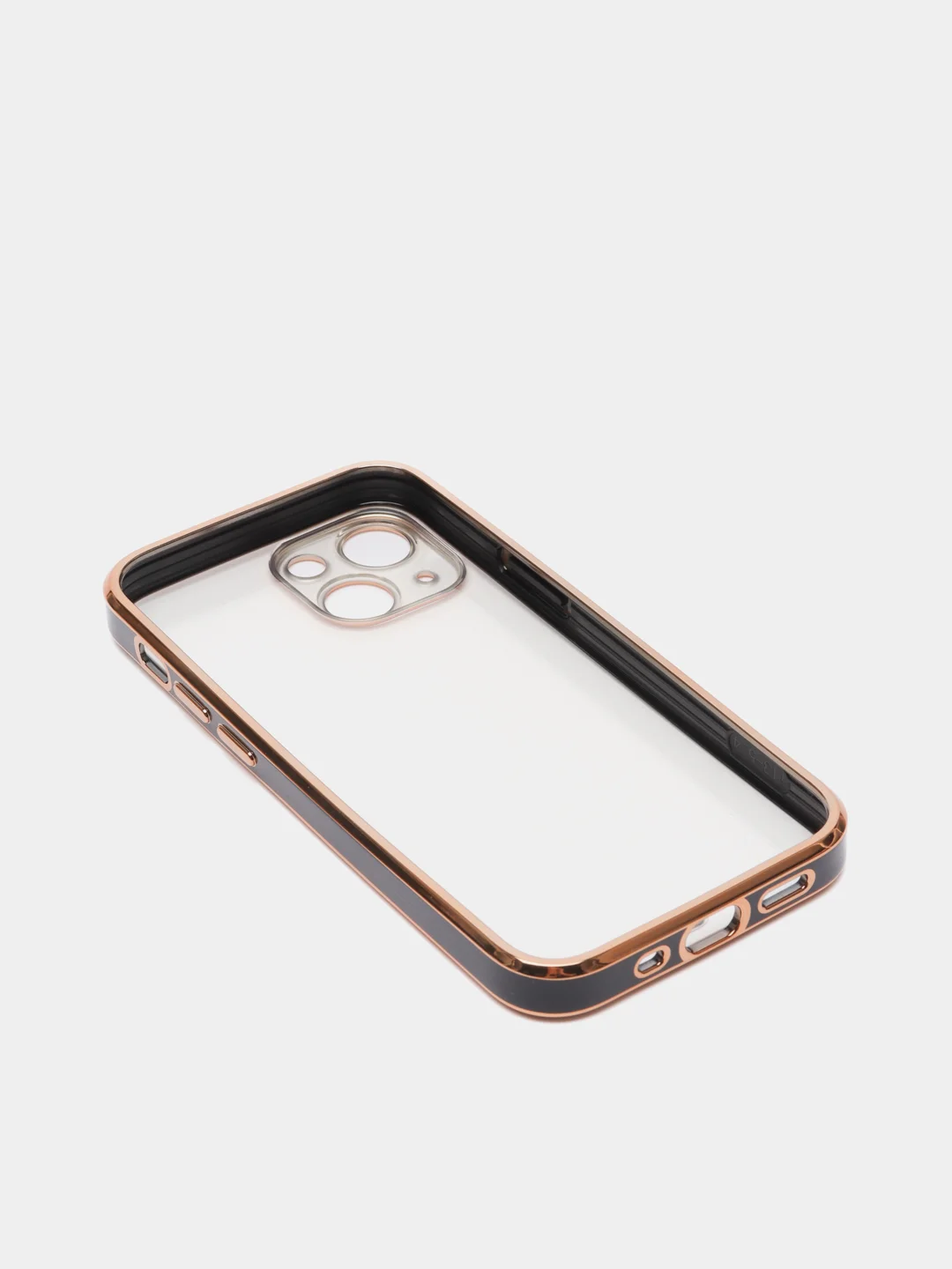 Черный чехол Накладка силиконовая с металическим ободком iPhone 13mini /13 /13pro /13proMax