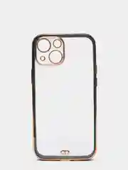 Тёмно-зелёный чехол Накладка силиконовая с металическим ободком iPhone 13mini /13 /13pro /13proMax