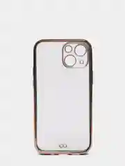 Тёмно-зелёный чехол Накладка силиконовая с металическим ободком iPhone 13mini /13 /13pro /13proMax
