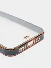 Тёмно-зелёный чехол Накладка силиконовая с металическим ободком iPhone 13mini /13 /13pro /13proMax