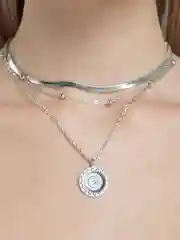 Серебряный цепочка на шею