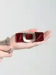Заколка из бархата, для волос, автомат