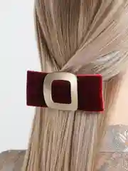 Заколка из бархата, для волос, автомат