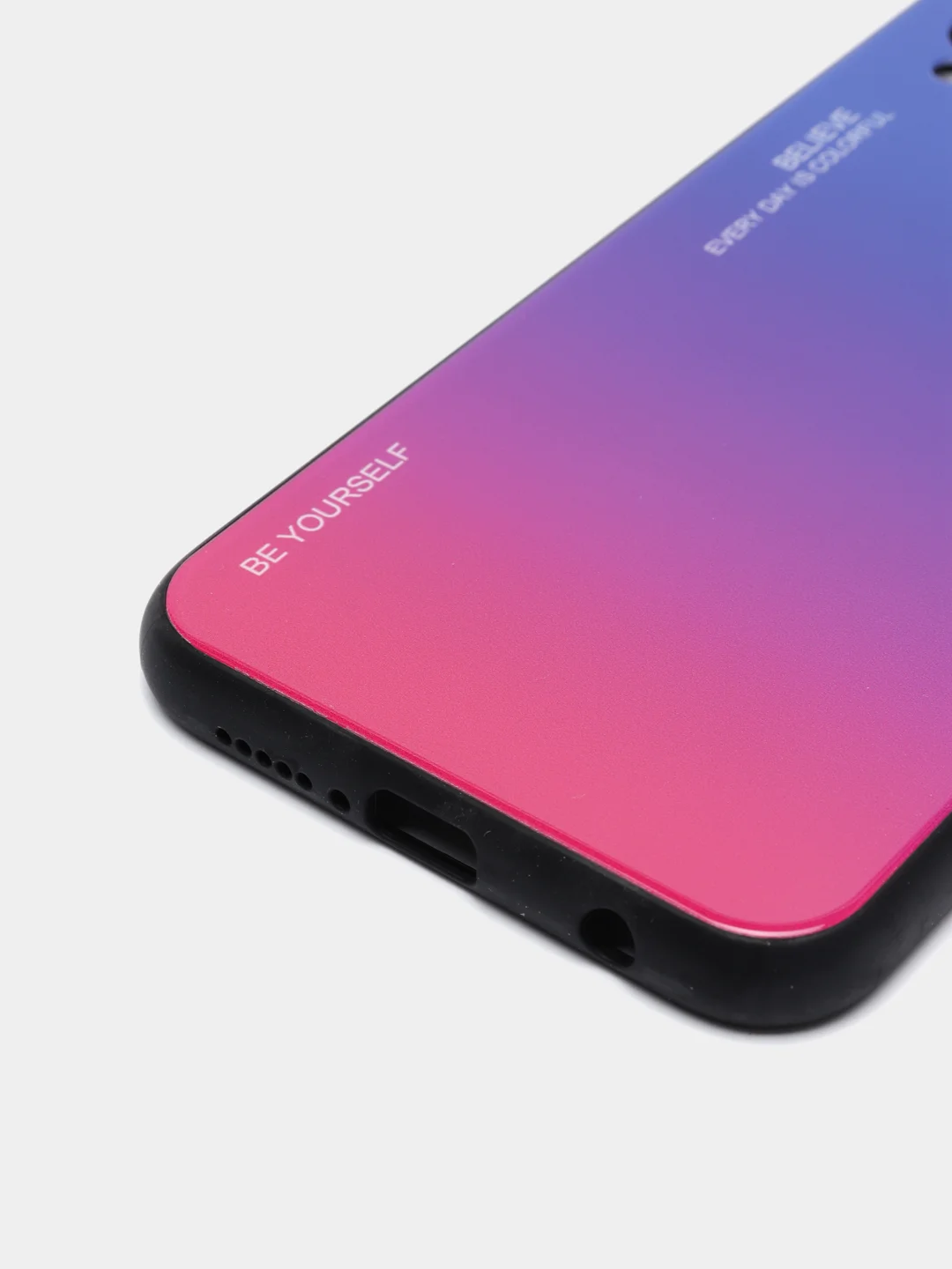 Пурпурный градиентный чехол из закалённого стекла для моделей Honor, Huawei