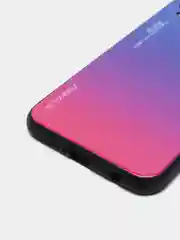 Пурпурный градиентный чехол из закалённого стекла для моделей Honor, Huawei
