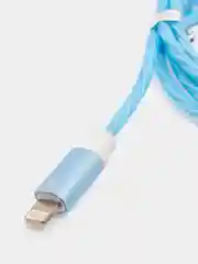 Синий светящийся кабель Lightning / micro-USB для быстрой зарядки телефона