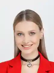 Черный чокер с сердцем, кожаный
