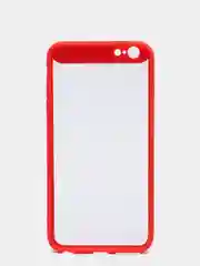Красный iphone 7 / 8/SE 2020, 7 Plus / 8 Plus, 6/6s, 6 Plus / 6s Plus чехол пластиковый прозрачный