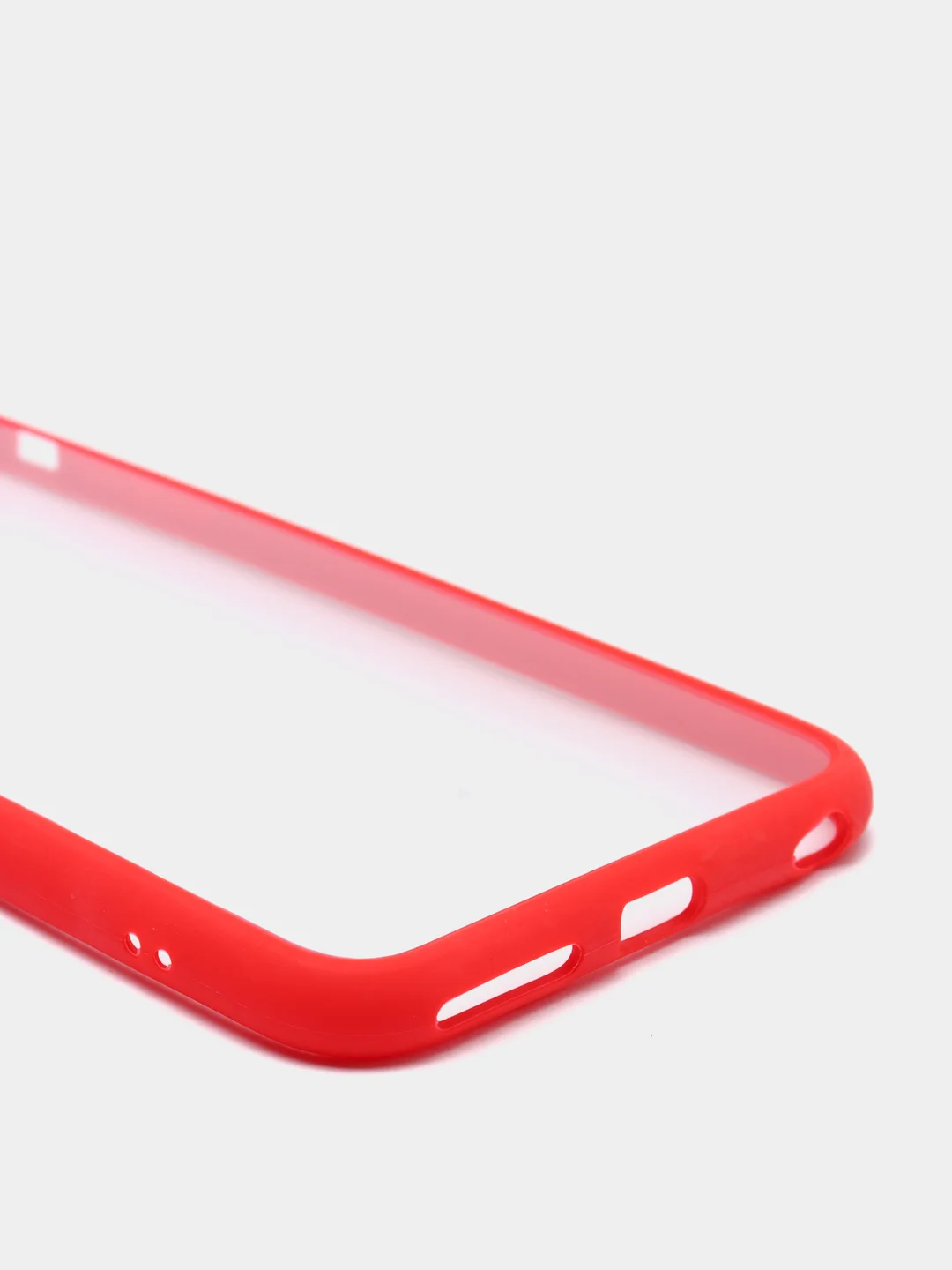 Красный iphone 7 / 8/SE 2020, 7 Plus / 8 Plus, 6/6s, 6 Plus / 6s Plus чехол пластиковый прозрачный