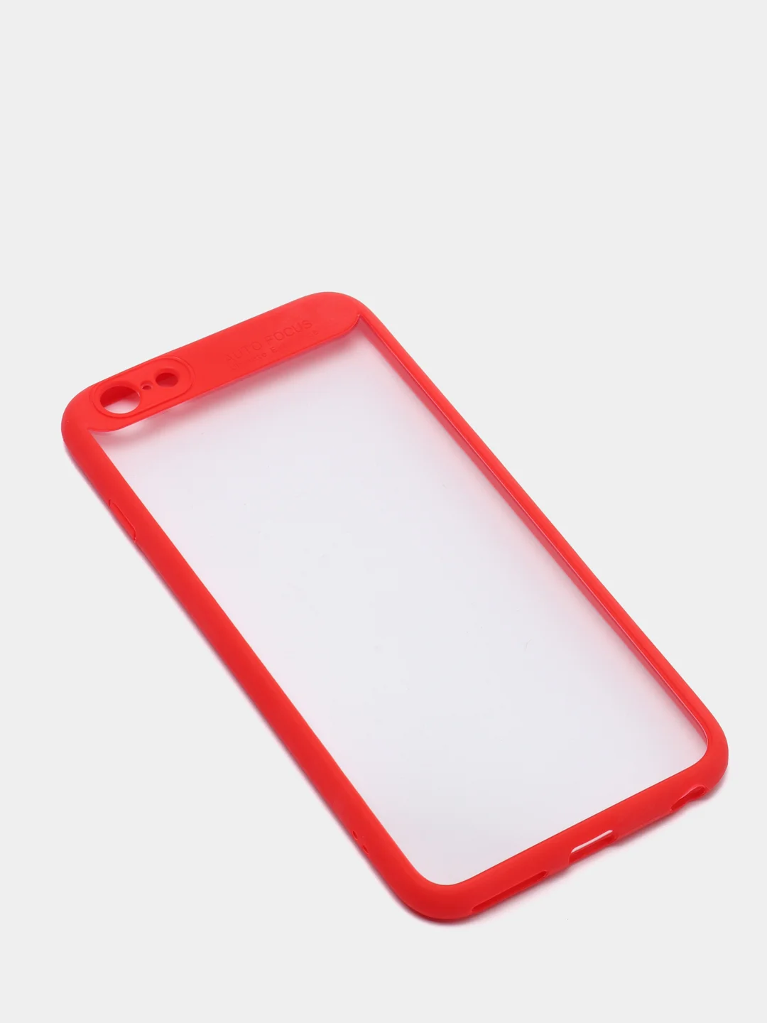 Красный iphone 7 / 8/SE 2020, 7 Plus / 8 Plus, 6/6s, 6 Plus / 6s Plus чехол пластиковый прозрачный