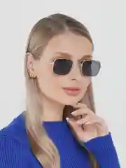 Черный очки солнцезащитные, имиджевые унисекс с чехлом и салфеткой