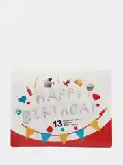 Шары воздушные Happy Birthday, фольгированные, серебро, размер каждой буквы 22 см
