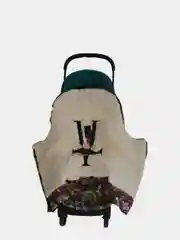 Лайм детский зимний меховой конверт