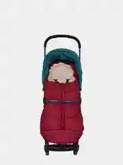 Тёмно-бордовый детский зимний меховой конверт