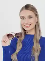Коричневый солнцезащитные женские очки