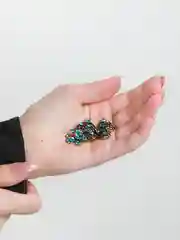 Бирюзовый брошь