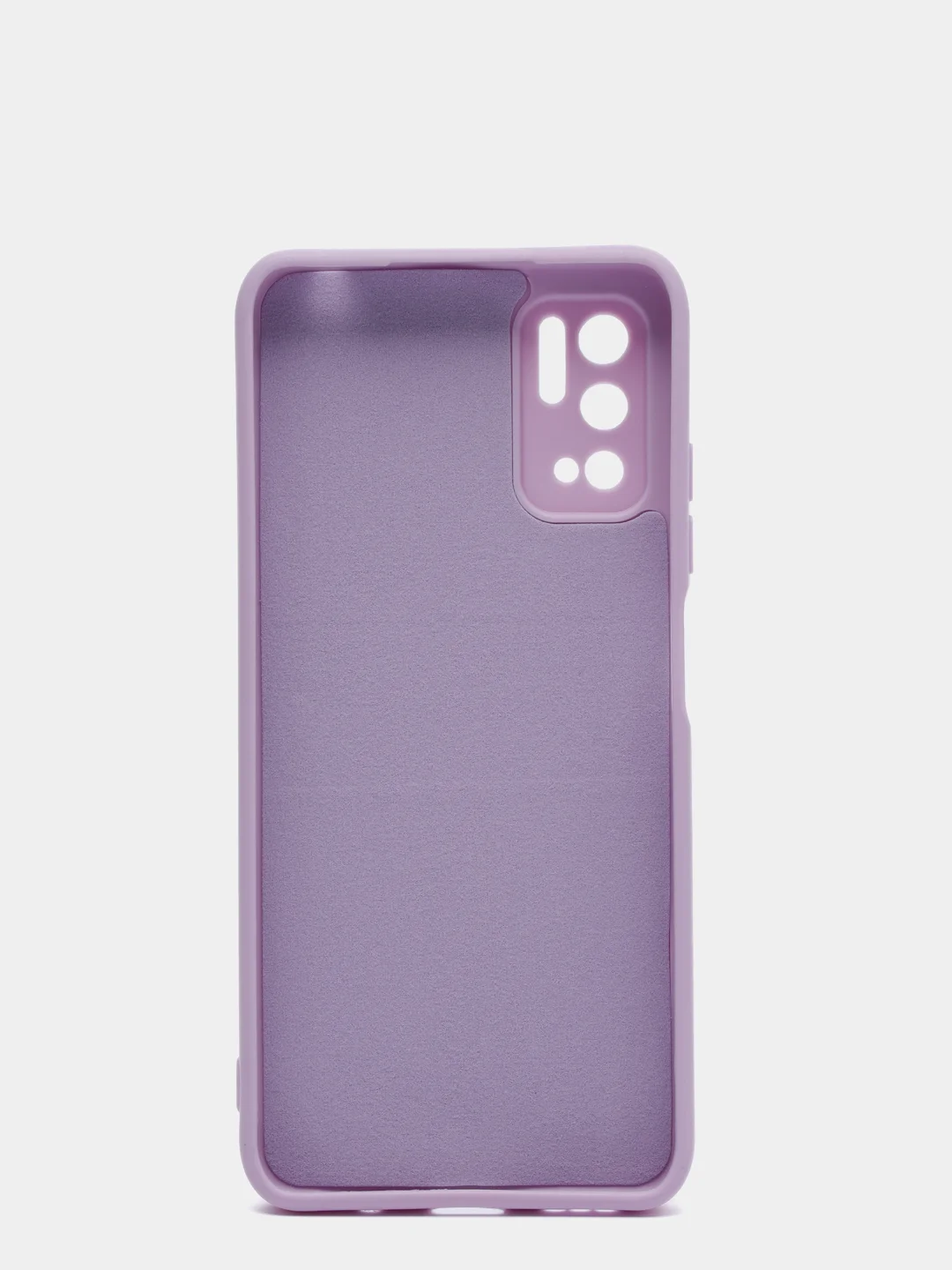 Сиреневый чехол с защитой камеры и бархатом внутри Xiaomi Poco M3 pro, Redmi Note 10T