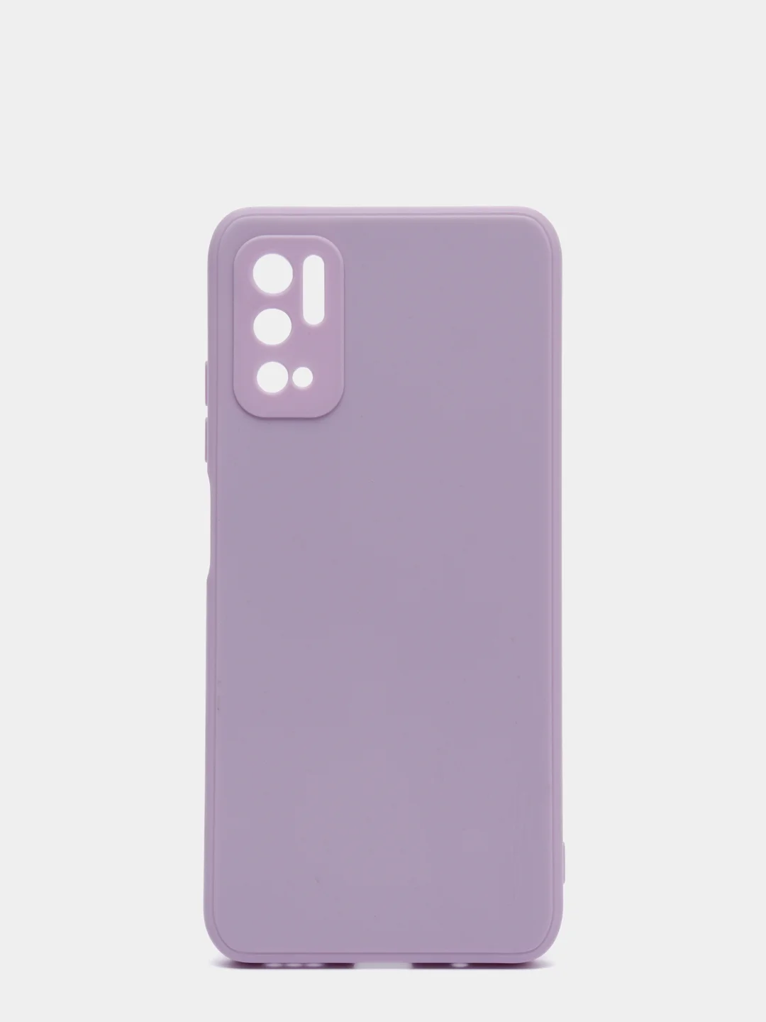 Сиреневый чехол с защитой камеры и бархатом внутри Xiaomi Poco M3 pro, Redmi Note 10T