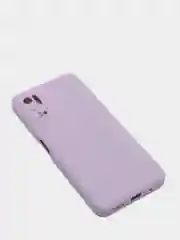 Сиреневый чехол с защитой камеры и бархатом внутри Xiaomi Poco M3 pro, Redmi Note 10T