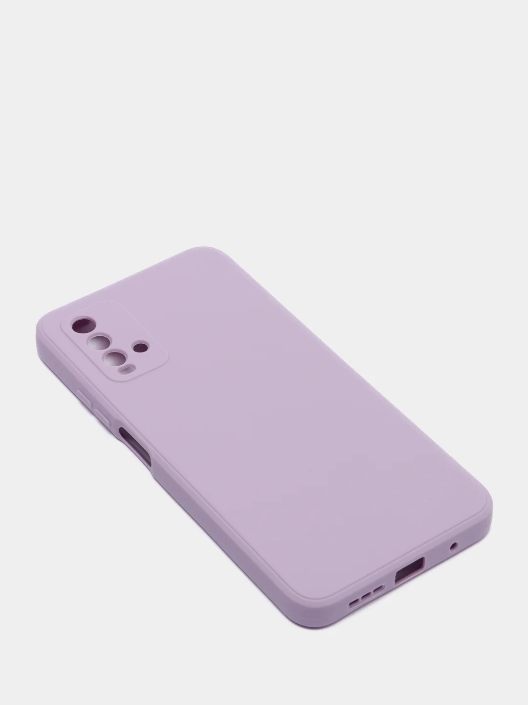 Сиреневый чехол для REDMI 9T, с защитой камеры и бархатом внутри