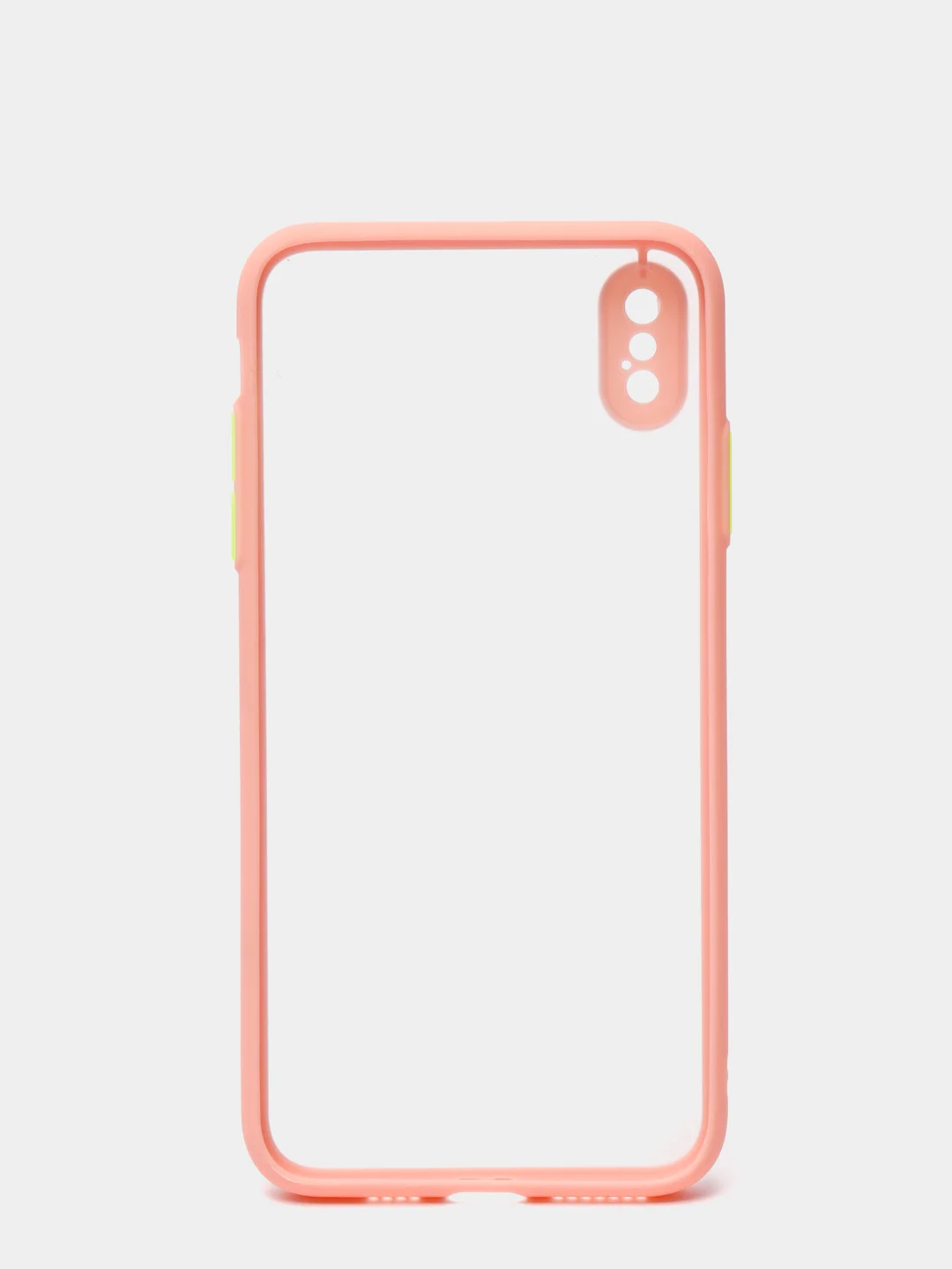 Розовый силиконовый противоударный чехол для Iphone XS MAX
