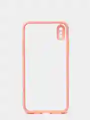 Розовый силиконовый противоударный чехол для Iphone XS MAX