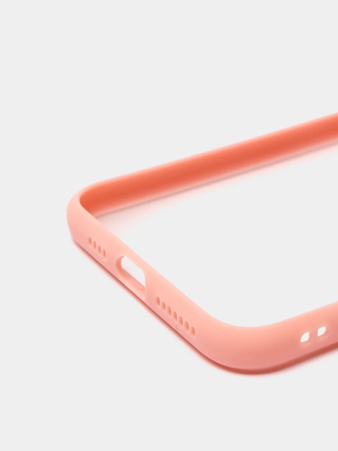 Розовый силиконовый противоударный чехол для Iphone XS MAX