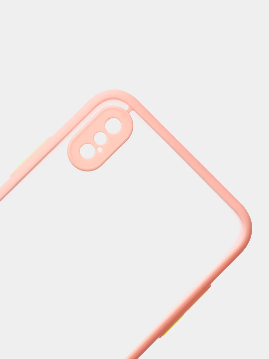 Розовый силиконовый противоударный чехол для Iphone XS MAX