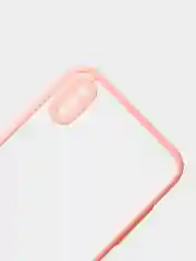 Розовый силиконовый противоударный чехол для Iphone XS MAX